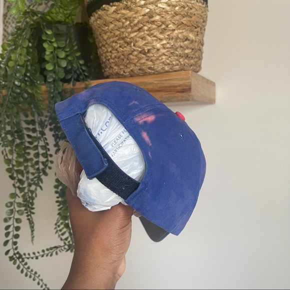 Chicago Cubs Bleach Splatter Dad Hat OS - Picture 4 of 6